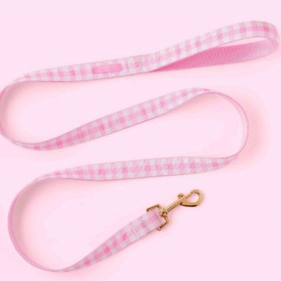 Stoney Clover Lane x Target M/L pink plaid pet leash - Picture 1 of 2